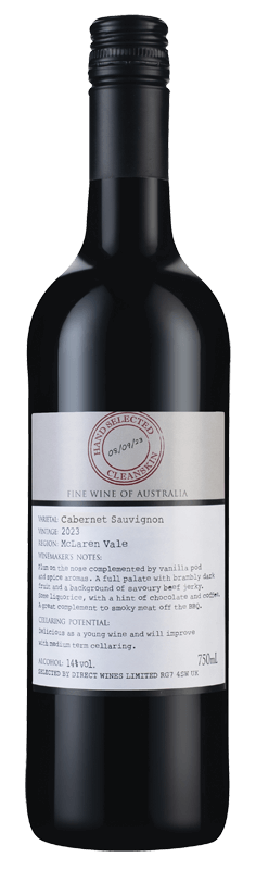 Hand Select Cleanskin McLaren Vale Cabernet Sauvignon